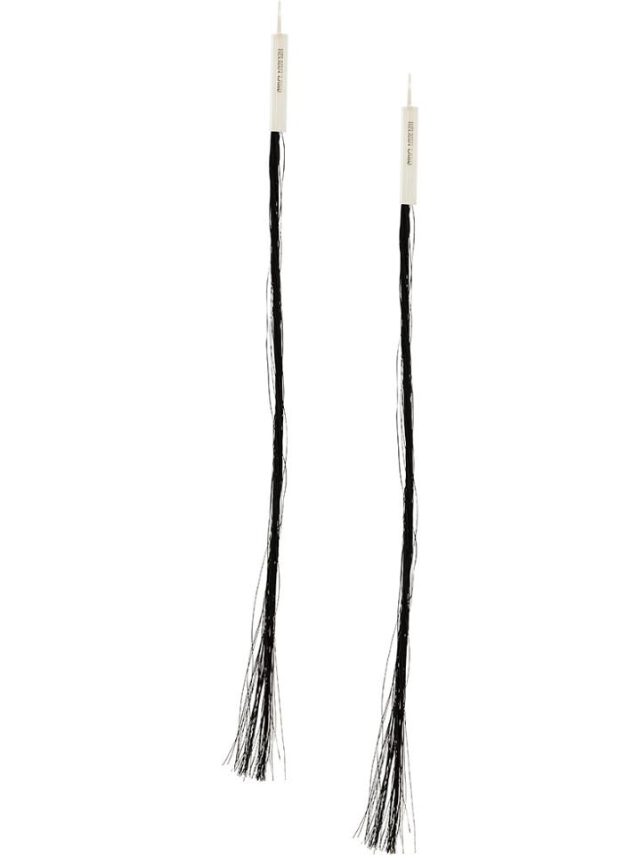 Helmut Lang Long Earrings - Black