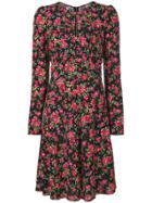 Dolce & Gabbana Rose Print Dress - Multicolour
