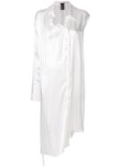 Ann Demeulemeester Asymmetric Shirt Dress - White