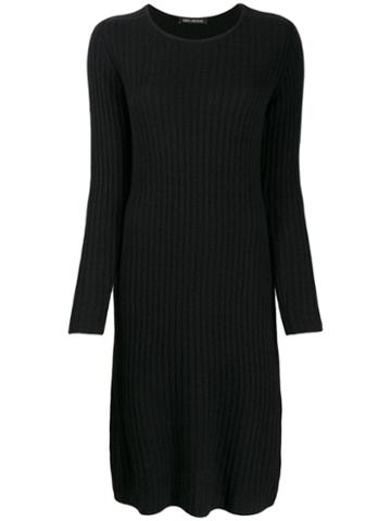 Iris Von Arnim Round Neck Dress - Black
