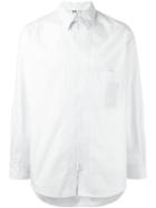 Y-3 Zipped Shirt, Men's, Size: Small, White, Cotton