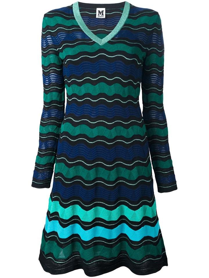 Missoni Signature Knit Dress, Women's, Size: 44, Black, Cotton/acrylic/polyamide/metallic Fibre