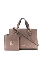 Liu Jo Logo Embossed Tote - Brown