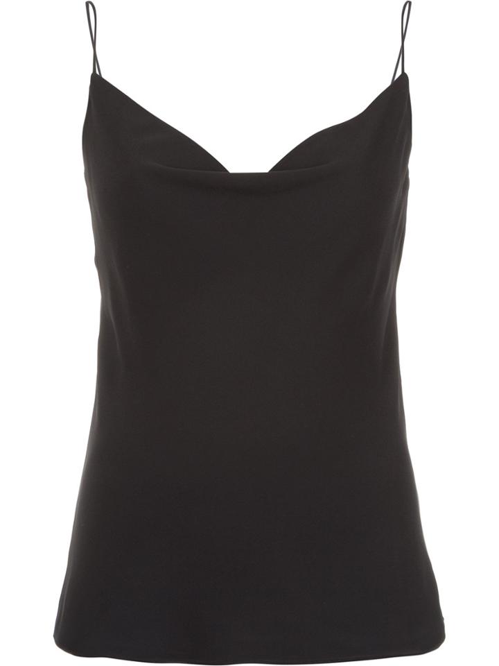 Egrey Draped Neckline Top - Black
