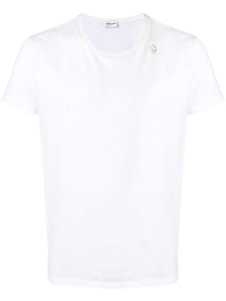 Saint Laurent Robot Print T-shirt - White