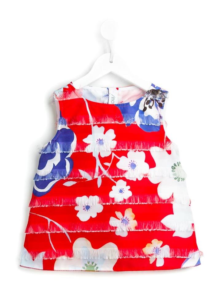 Simonetta Floral Print Top, Girl's, Size: 12 Yrs, White
