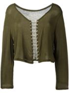 Iro Charlee Blouse, Women's, Size: Small, Green, Polyurethane/lyocell