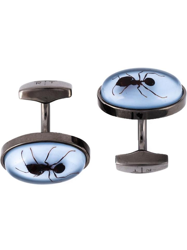 Tateossian Ant Cufflinks, Men's, Metallic, Metal Other