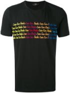 Fendi - Fendi Sun Logo T-shirt - Men - Cotton - 50, Black, Cotton