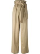 3.1 Phillip Lim Tie Waist Trousers, Women's, Size: 0, Nude/neutrals, Cotton/polyurethane