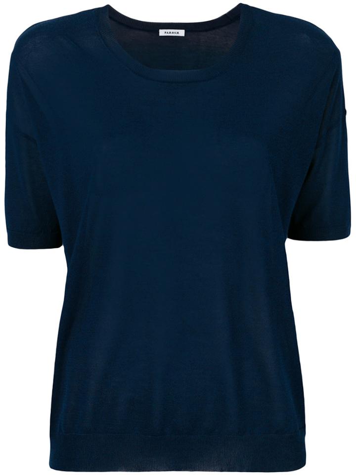 P.a.r.o.s.h. Crew Neck T-shirt - Blue