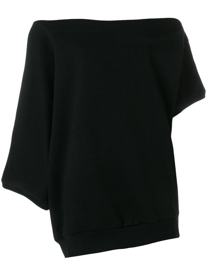 Ioana Ciolacu Off-the-shoulder Sweatshirt - Black