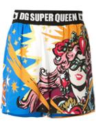 Dolce & Gabbana Super Queen Printed Shorts - Multicolour