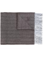 Canali - Fringed Scarf - Men - Cashmere - One Size, Brown, Cashmere