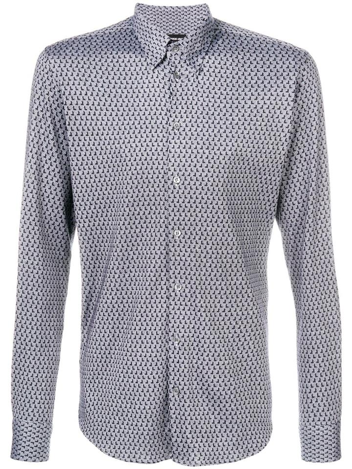Giorgio Armani Patterned Shirt - Blue
