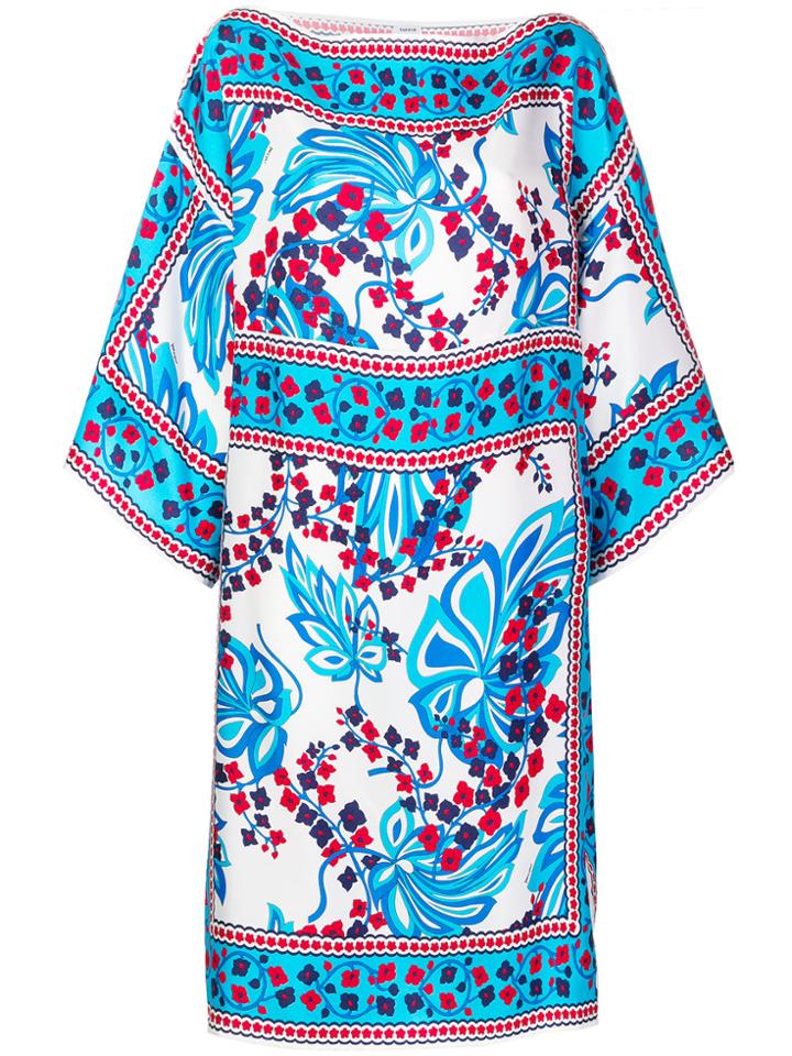 P.a.r.o.s.h. Kaftan Print Dress - Blue