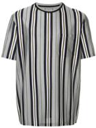 Lanvin Vertical Striped T-shirt - Grey