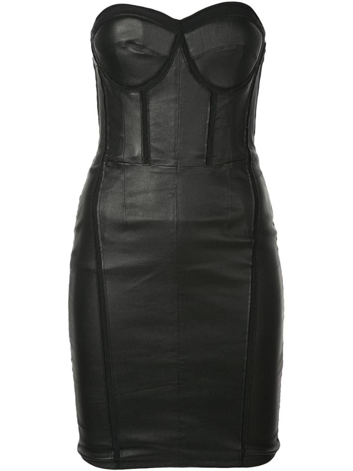 Rta Gwenyth Strapless Corset Dress - Black