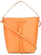 Pb 0110 - Drawstring Shoulder Bag - Women - Calf Leather - One Size, Women's, Nude/neutrals, Calf Leather