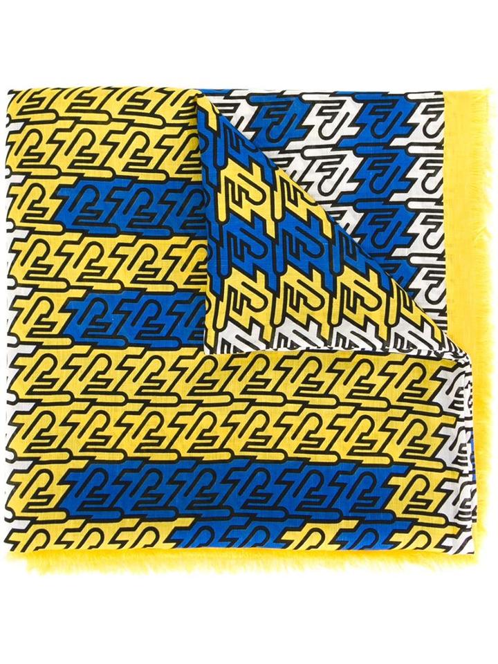 Kenzo Kenzo Paris Scarf, Adult Unisex, Blue, Modal/linen/flax