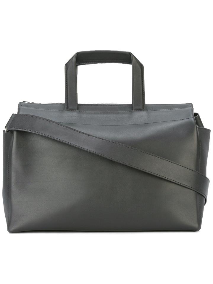 Isaac Reina - Top Zip Tote - Women - Calf Leather - One Size, Women's, Black, Calf Leather