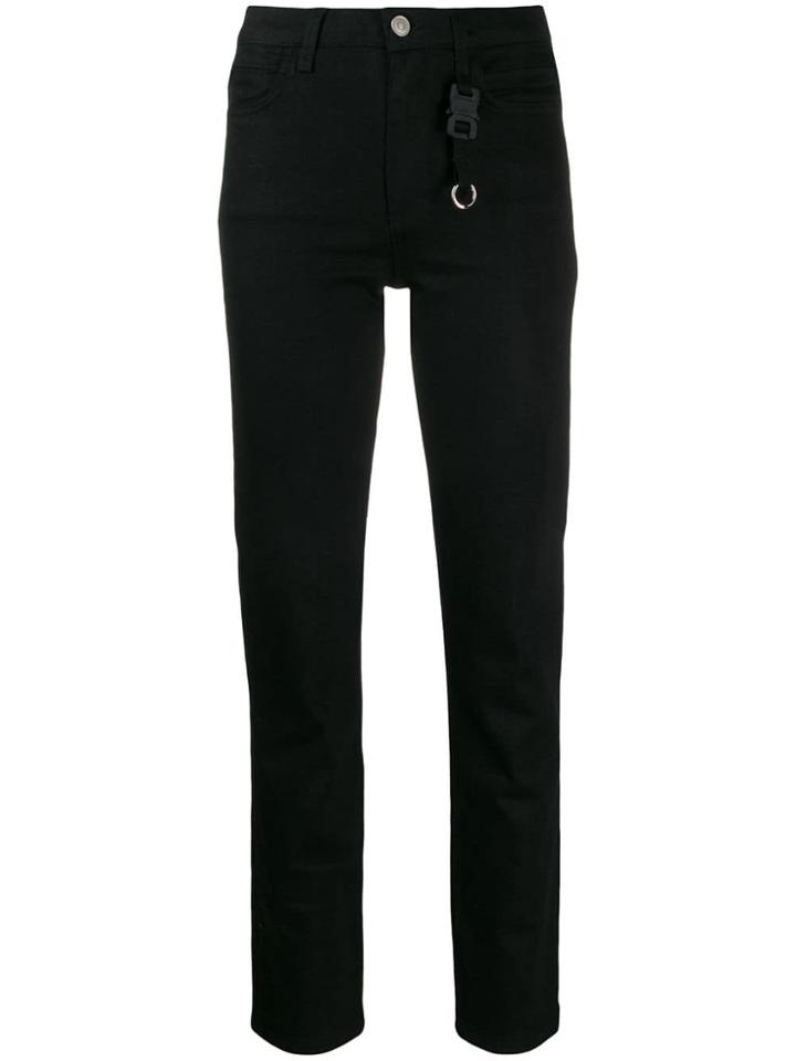Alix Keyring Detail Skinny Jeans - Black