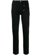 Alix Keyring Detail Skinny Jeans - Black