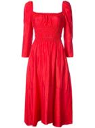 Brock Collection Square Neck Dress - Red