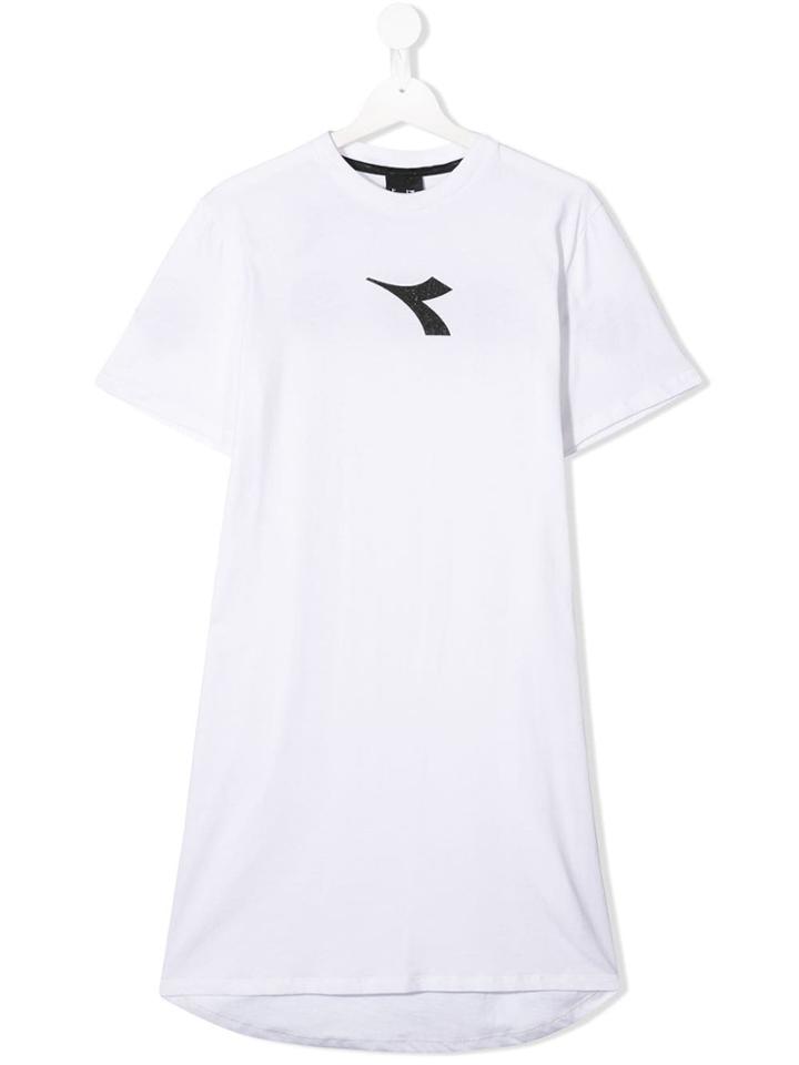 Diadora Junior Teen Logo Jersey Dress - White