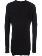 Thom Krom Long Ribbed Sweater, Men's, Size: Xl, Black, Cotton