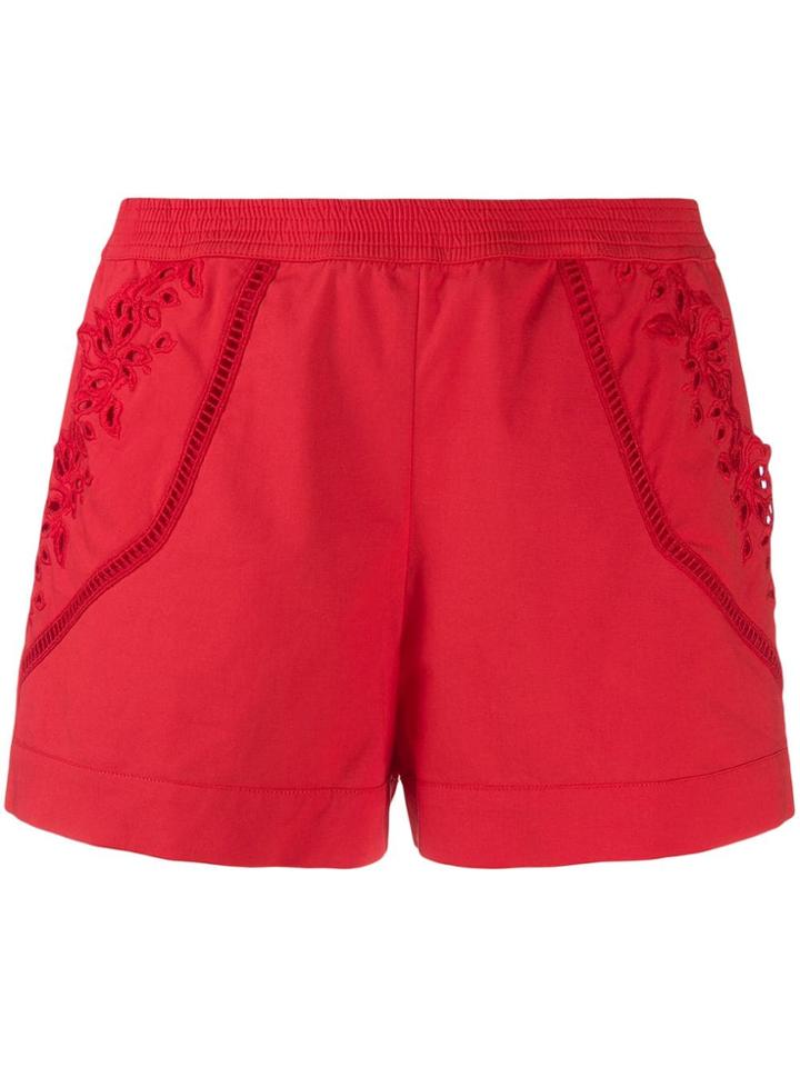 Ermanno Scervino Embroidered Side Shorts