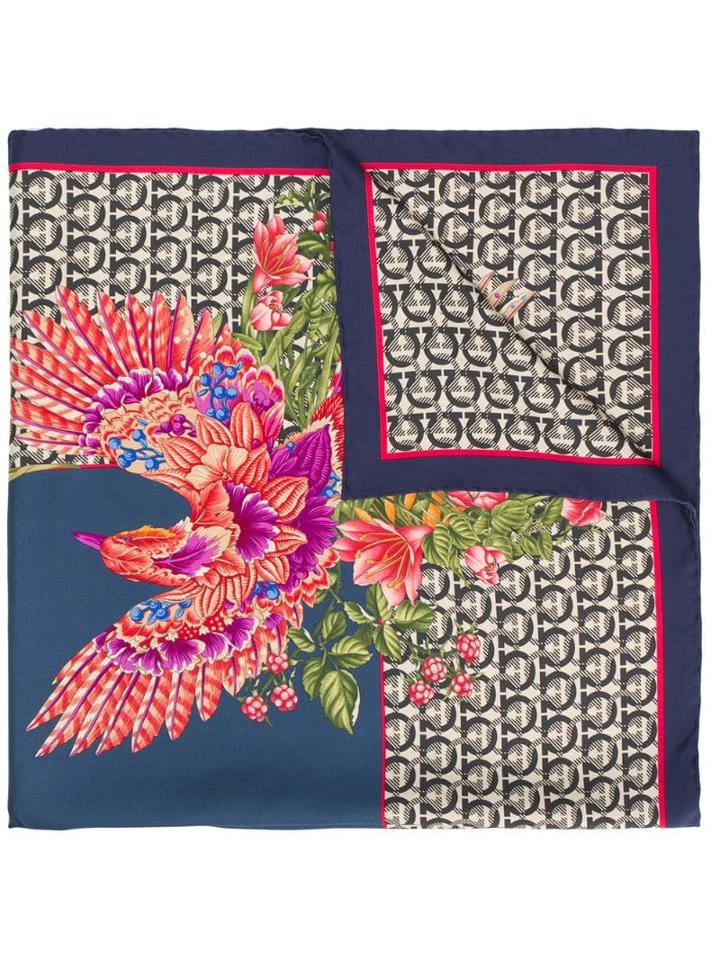 Salvatore Ferragamo Printed Foulard Scarf - Neutrals