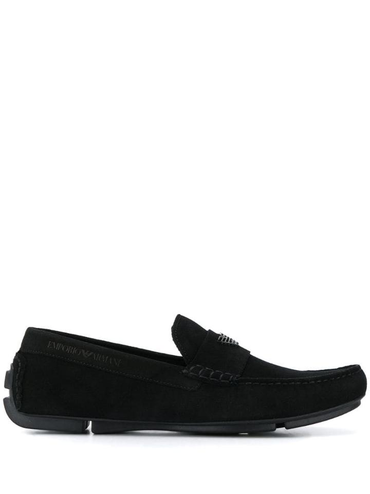 Emporio Armani Driving Loafers - Black