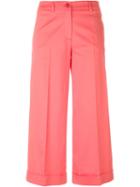 P.a.r.o.s.h. Colty Trousers, Women's, Pink/purple, Cotton/spandex/elastane