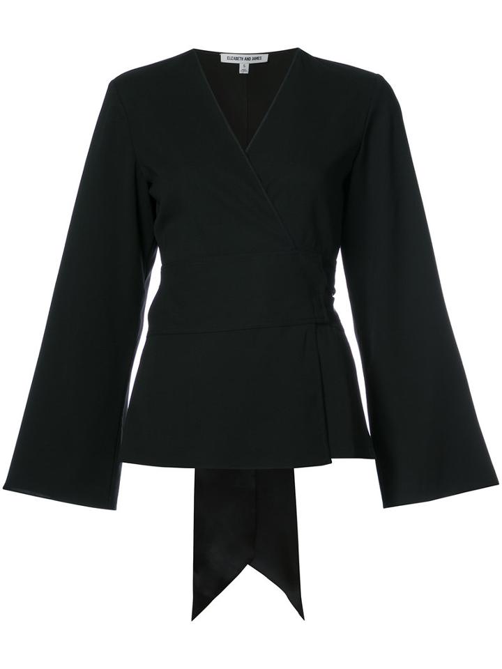 Elizabeth And James - Telier Blouse - Women - Silk - L, Black, Silk