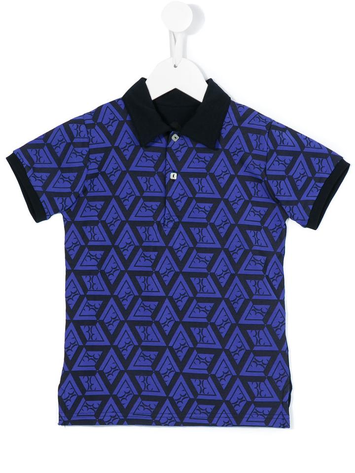 Billionaire Kids - Printed Logo Polo Shirt - Kids - Cotton/spandex/elastane - 8 Yrs, Boy's, Blue