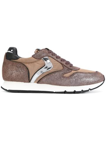 Voile Blanche Panelled Sneakers - Brown