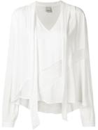 Pinko Lace-panelled Jersey Top - White