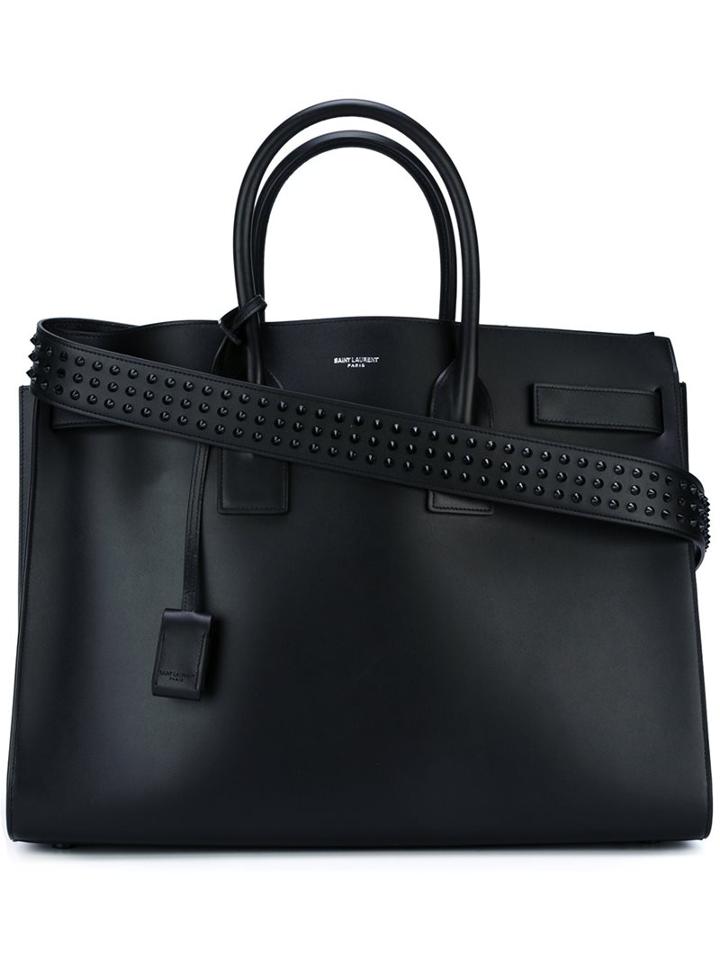 Saint Laurent Large 'sac De Jour' Carry-all Tote, Men's, Black, Leather