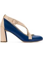 Mara Mac Crossover Straps Pumps - Blue