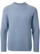 H Beauty & Youth Crew Neck Jumper, Men's, Size: Medium, Grey, Cashmere