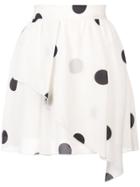 Derek Lam 10 Crosby Asymmetrical Mini Skirt - White