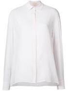 Giambattista Valli Semi-sheer Shirt, Women's, Size: 40, Pink/purple, Silk