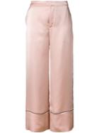 Le Ciel Bleu Straight Trousers, Women's, Size: 34, Pink/purple, Polyester