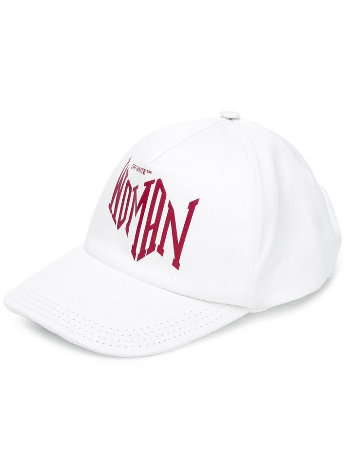 Off-white Baseball Cap, Women's, White, Cotton