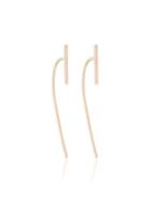 Melissa Joy Manning Large Curved Bar Earrings - Metallic