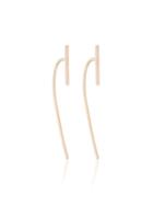 Melissa Joy Manning Large Curved Bar Earrings - Metallic