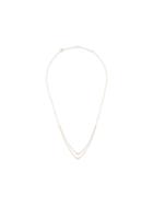 Ef Collection Double V Necklace, Women's, Metallic