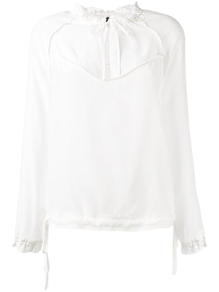 Rag & Bone Peep-hole Blouse - White