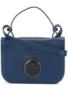 Marni 'pois' Shoulder Bag, Blue, Calf Leather